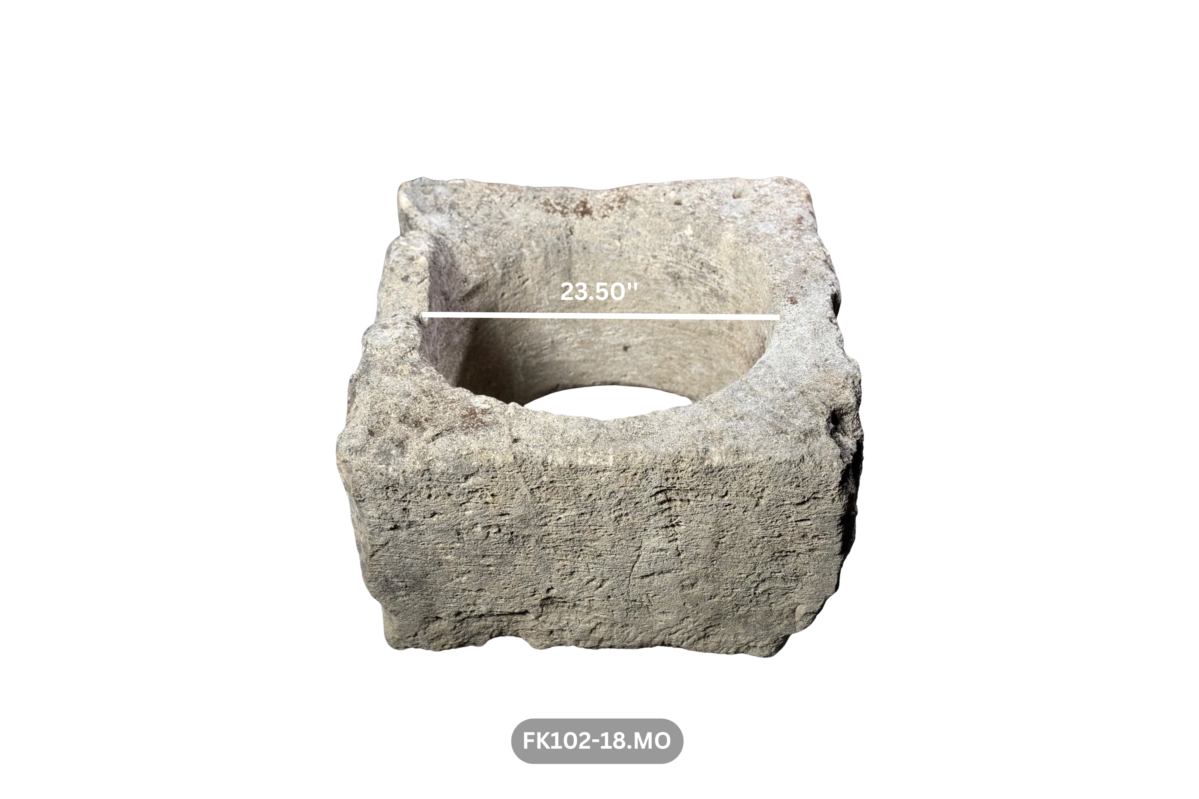 French Antique 18th Century Limestone Petit Well Head - Image 6